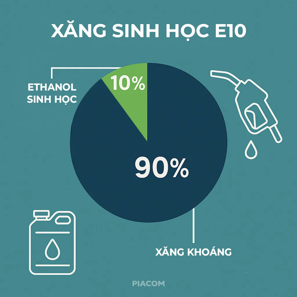 Xăng E10 là xăng gì