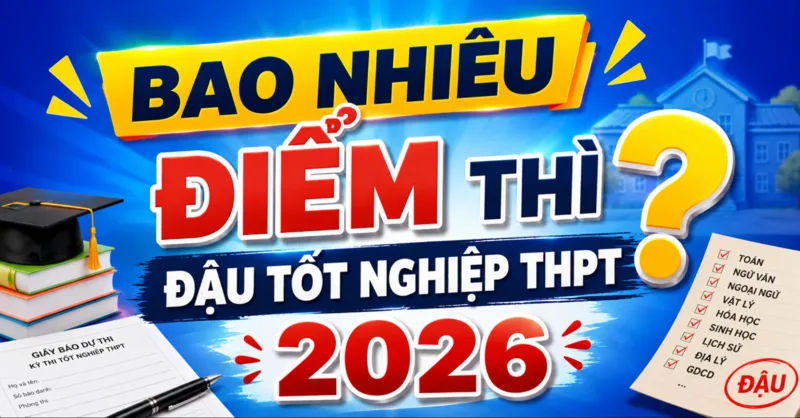 Thí sinh phải đạt điểm xét tốt nghiệp từ 5,00 trở lên và không có môn thi nào từ 1,0 điểm trở xuống